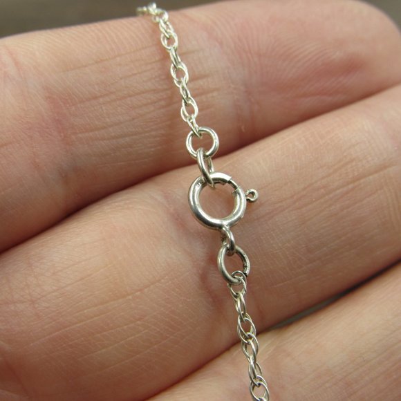 8" Sterling Silver Ball Garnets With Crystal Accents Bracelet Vintage - Picture 3 of 6